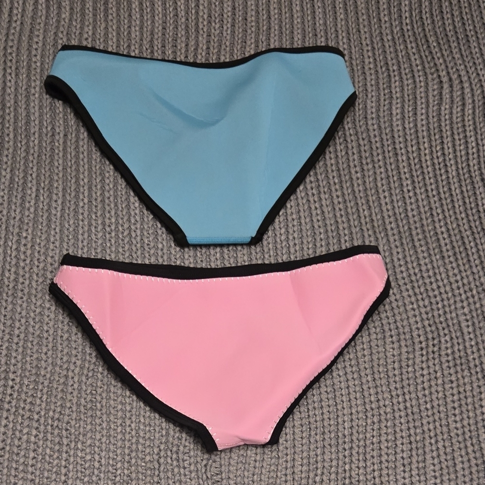 Neoprene Colorblock Bikini Set - Picture 6 of 6